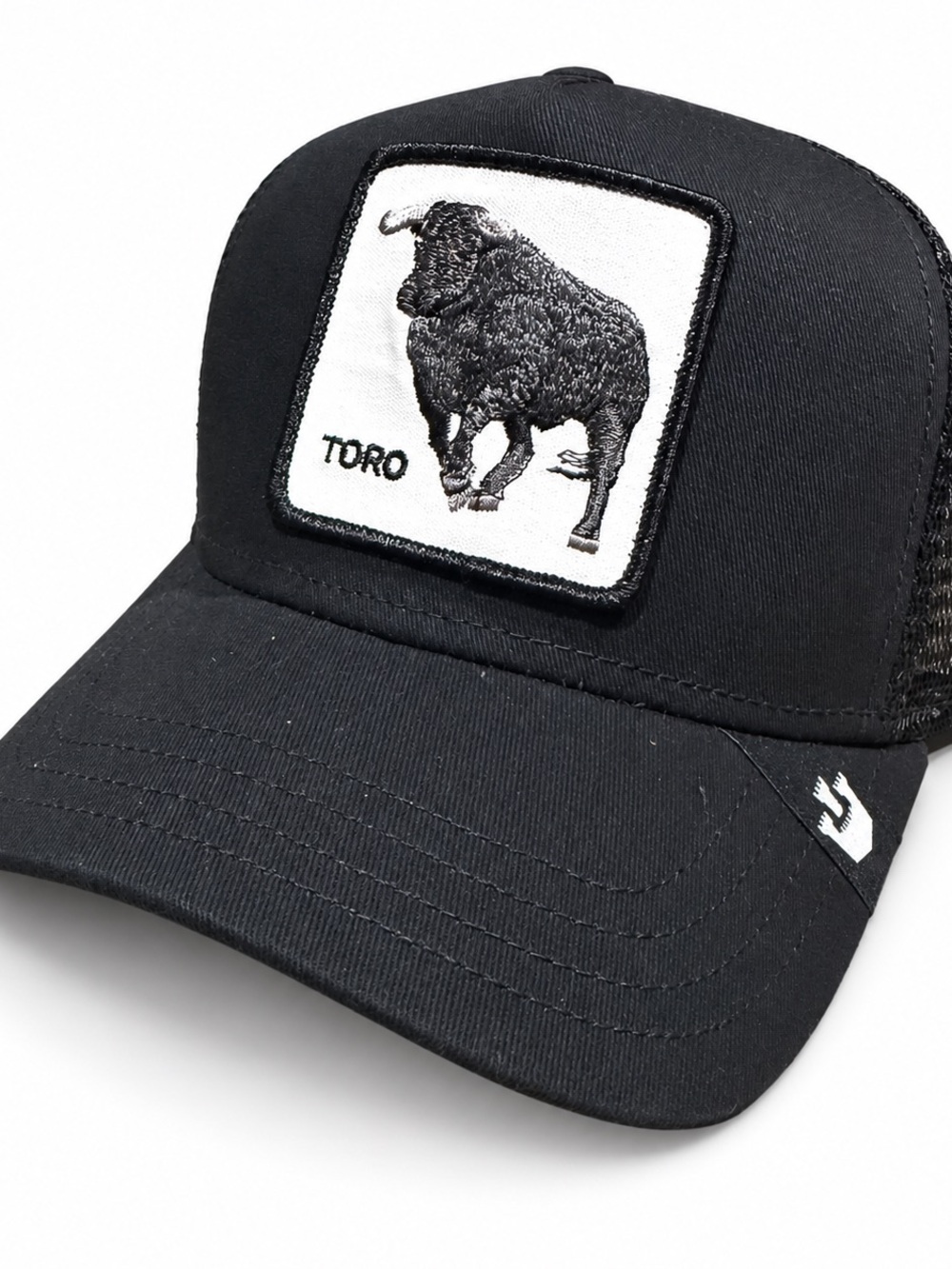 Goorin Bros Black Toro Patch Trucker Hat